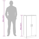 vidaXL barna tölgy színű szerelt fa cipősszekrény 55 x 35 x 108 cm