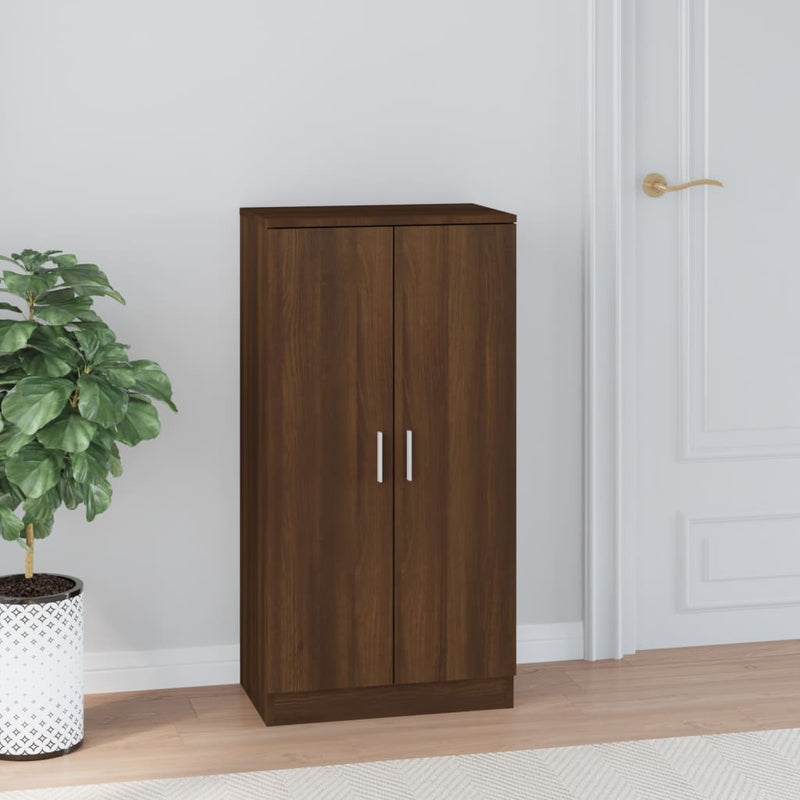 vidaXL barna tölgy színű szerelt fa cipősszekrény 55 x 35 x 108 cm