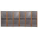 vidaXL fekete 6 paneles térelválasztó 420x180 cm