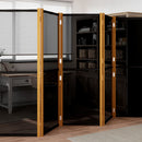 vidaXL fekete 6 paneles térelválasztó 420x180 cm