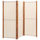 vidaXL fehér 3 paneles térelválasztó 210 x 180 cm