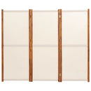 vidaXL fehér 3 paneles térelválasztó 210 x 180 cm