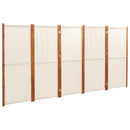 vidaXL fehér 5 paneles térelválasztó 350x180 cm