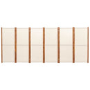vidaXL fehér 6 paneles térelválasztó 420x180 cm