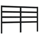 vidaXL fekete tömör fenyőfa ágyfejtámla 166 x 4 x 100 cm