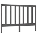 vidaXL szürke tömör fenyőfa ágyfejtámla 126 x 4 x 100 cm