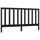 vidaXL fekete tömör fenyőfa ágyfejtámla 186 x 4 x 100 cm