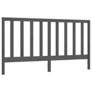 vidaXL szürke tömör fenyőfa ágyfejtámla 206 x 4 x 100 cm