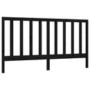 vidaXL fekete tömör fenyőfa ágyfejtámla 206 x 4 x 100 cm