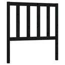vidaXL fekete tömör fenyőfa ágyfejtámla 96 x 4 x 100 cm