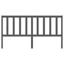 vidaXL szürke tömör fenyőfa ágyfejtámla 186 x 4 x 100 cm