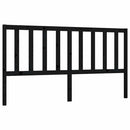 vidaXL fekete tömör fenyőfa ágyfejtámla 186 x 4 x 100 cm