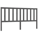 vidaXL szürke tömör fenyőfa ágyfejtámla 206 x 4 x 100 cm
