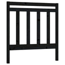 vidaXL fekete tömör fenyőfa ágyfejtámla 96 x 4 x 100 cm
