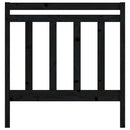 vidaXL fekete tömör fenyőfa ágyfejtámla 96 x 4 x 100 cm