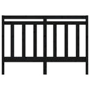 vidaXL fekete tömör fenyőfa ágyfejtámla 126 x 4 x 100 cm