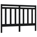 vidaXL fekete tömör fenyőfa ágyfejtámla 166 x 4 x 100 cm
