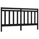 vidaXL fekete tömör fenyőfa ágyfejtámla 186 x 4 x 100 cm