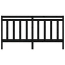 vidaXL fekete tömör fenyőfa ágyfejtámla 206 x 4 x 100 cm