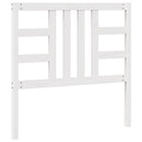 vidaXL fehér tömör fenyőfa ágyfejtámla 106 x 4 x 100 cm