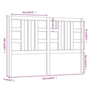 vidaXL tömör fenyőfa ágyfejtámla 126 x 4 x 100 cm