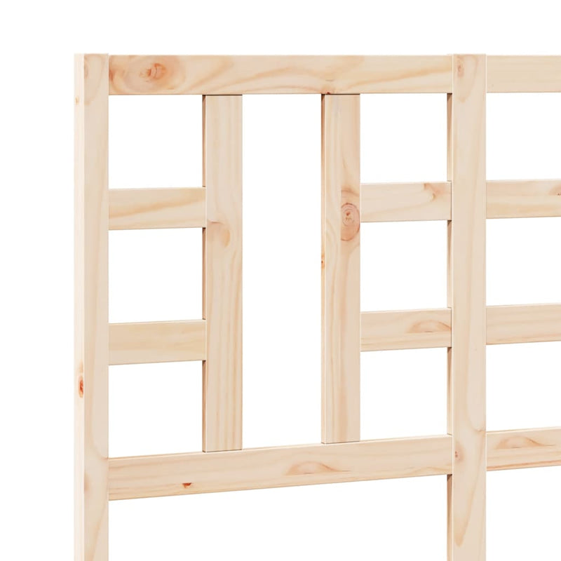 vidaXL tömör fenyőfa ágyfejtámla 126 x 4 x 100 cm