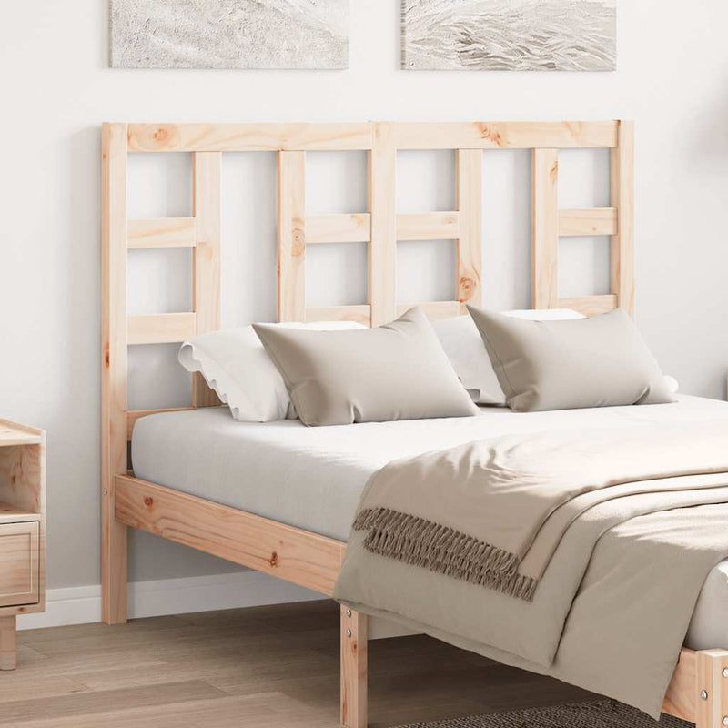 vidaXL tömör fenyőfa ágyfejtámla 126 x 4 x 100 cm