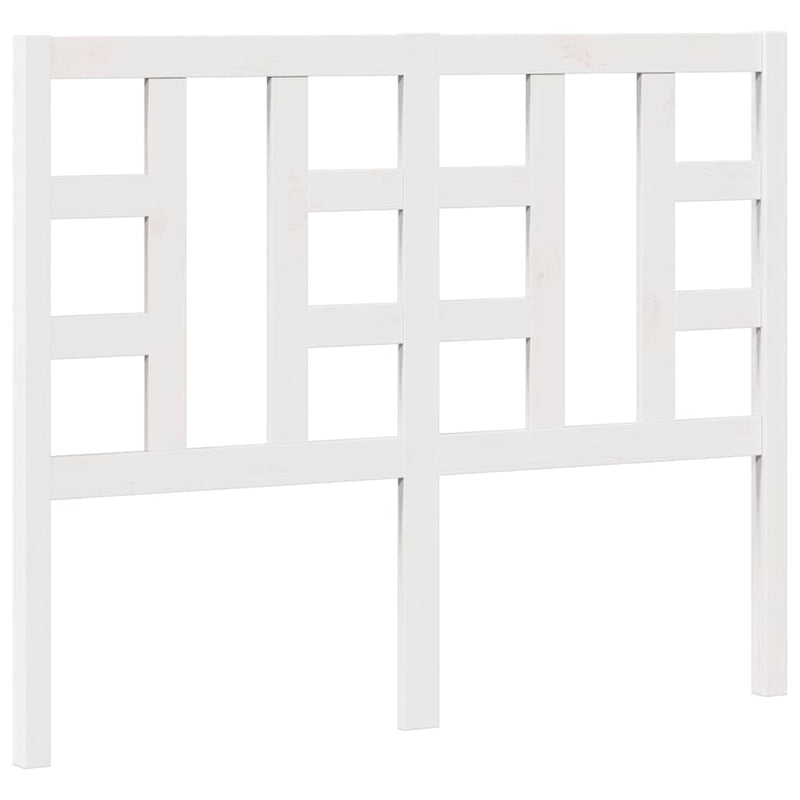 vidaXL fehér tömör fenyőfa ágyfejtámla 126 x 4 x 100 cm