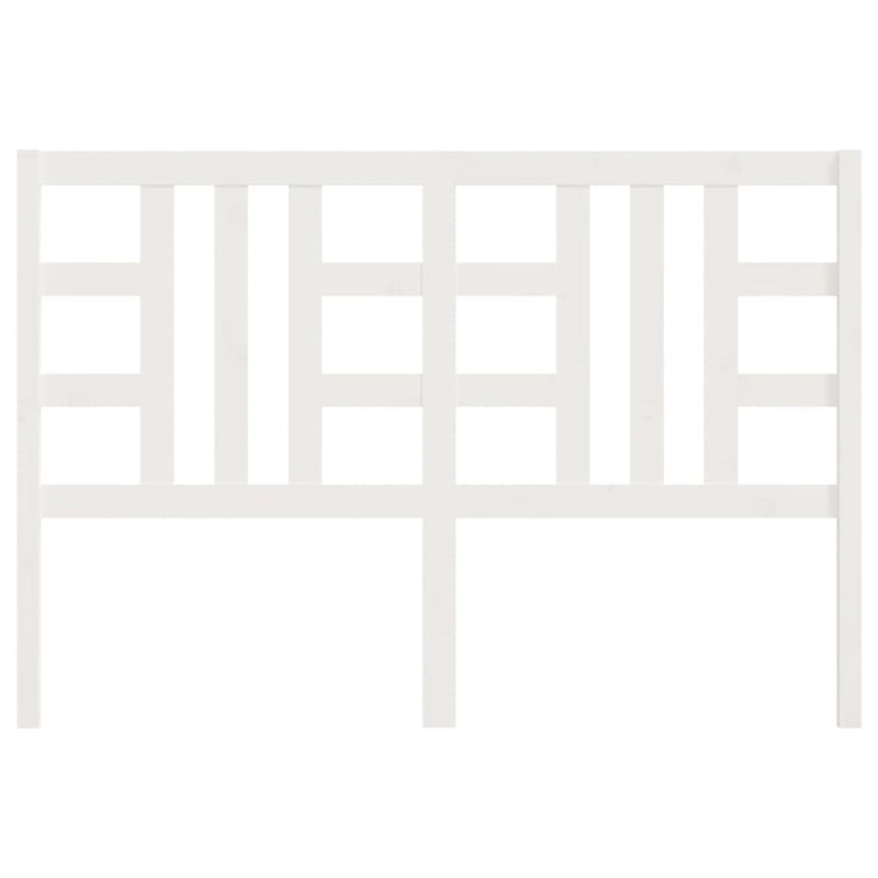 vidaXL fehér tömör fenyőfa ágyfejtámla 126 x 4 x 100 cm