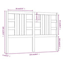 vidaXL fehér tömör fenyőfa ágyfejtámla 126 x 4 x 100 cm