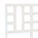 vidaXL fehér tömör fenyőfa ágyfejtámla 126 x 4 x 100 cm