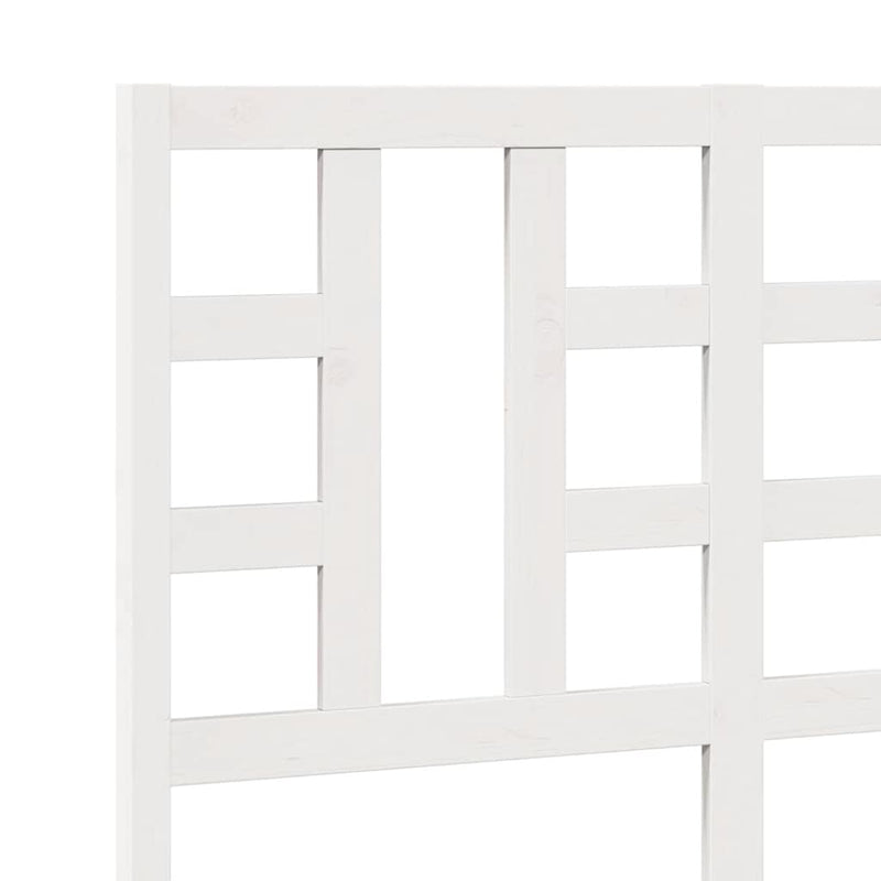 vidaXL fehér tömör fenyőfa ágyfejtámla 126 x 4 x 100 cm