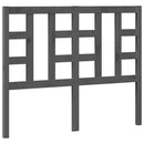vidaXL szürke tömör fenyőfa ágyfejtámla 126 x 4 x 100 cm