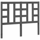 vidaXL szürke tömör fenyőfa ágyfejtámla 126 x 4 x 100 cm