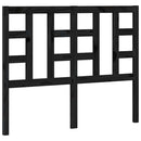 vidaXL fekete tömör fenyőfa ágyfejtámla 126 x 4 x 100 cm