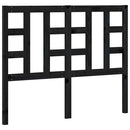 vidaXL fekete tömör fenyőfa ágyfejtámla 126 x 4 x 100 cm