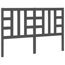 vidaXL szürke tömör fenyőfa ágyfejtámla 146 x 4 x 100 cm