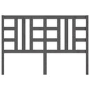 vidaXL szürke tömör fenyőfa ágyfejtámla 146 x 4 x 100 cm