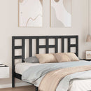 vidaXL fekete tömör fenyőfa ágyfejtámla 146 x 4 x 100 cm