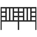 vidaXL fekete tömör fenyőfa ágyfejtámla 166 x 4 x 100 cm