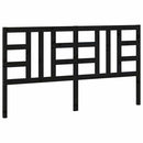 vidaXL fekete tömör fenyőfa ágyfejtámla 186 x 4 x 100 cm