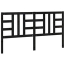 vidaXL fekete tömör fenyőfa ágyfejtámla 186 x 4 x 100 cm