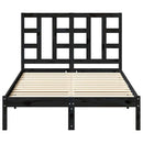 vidaXL szürke tömör fenyőfa ágyfejtámla 206 x 4 x 100 cm