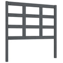 vidaXL szürke tömör fenyőfa ágyfejtámla 95,5 x 4 x 100 cm