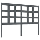vidaXL szürke tömör fenyőfa ágyfejtámla 125,5 x 4 x 100 cm