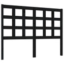 vidaXL fekete tömör fenyőfa ágyfejtámla 125,5 x 4 x 100 cm