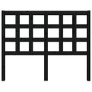 vidaXL fekete tömör fenyőfa ágyfejtámla 125,5 x 4 x 100 cm