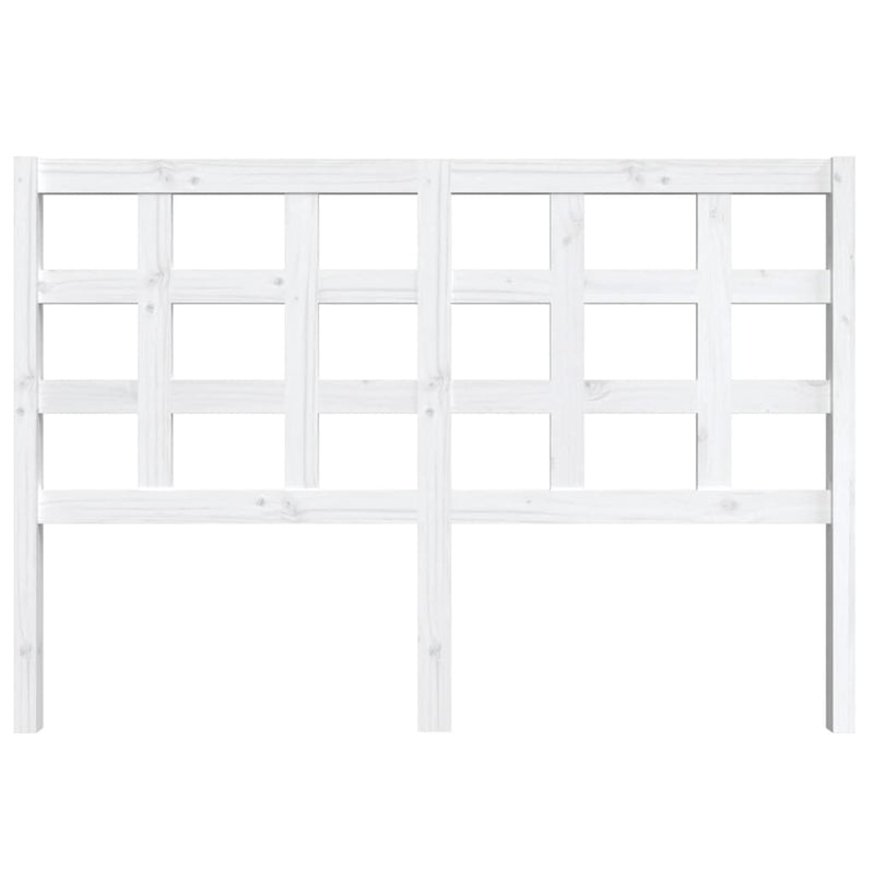 vidaXL fehér tömör fenyőfa ágyfejtámla 145,5 x 4 x 100 cm