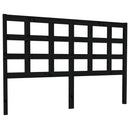 vidaXL fekete tömör fenyőfa ágyfejtámla 145,5 x 4 x 100 cm