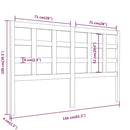 vidaXL fehér tömör fenyőfa ágyfejtámla 156 x 4 x 100 cm